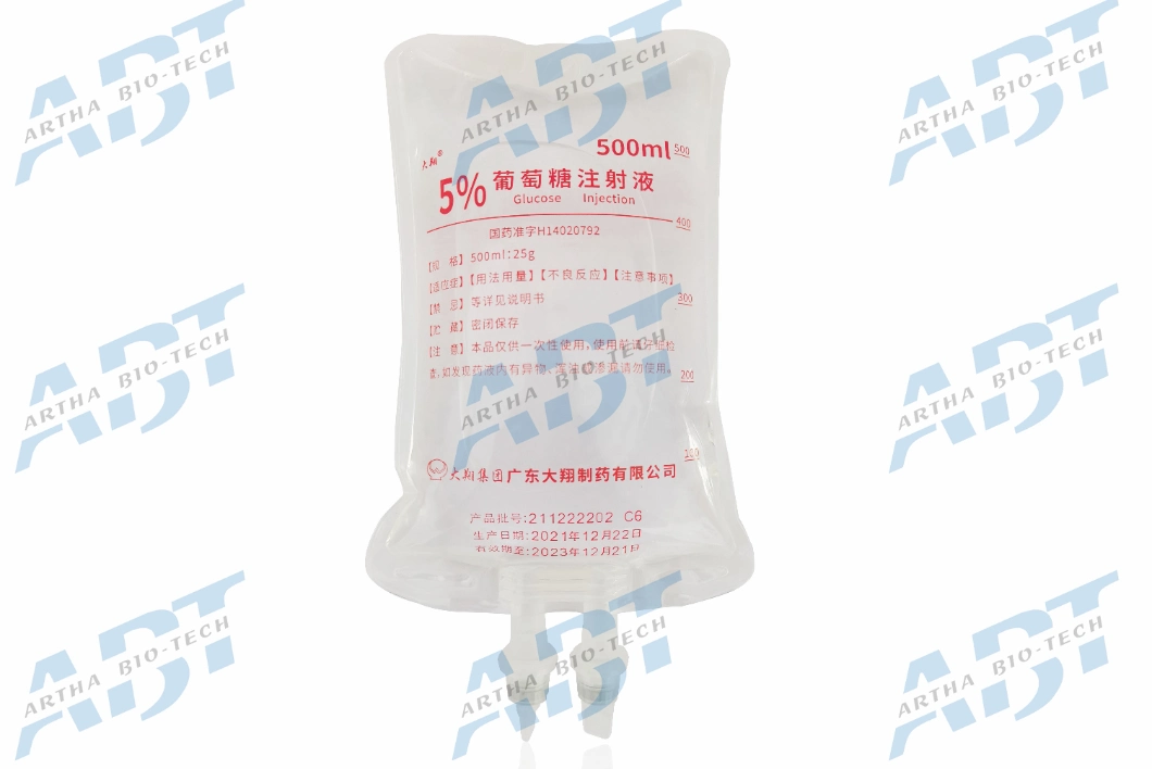 Finished Medicine 500ml 5% Glucose for Injection CP/BP