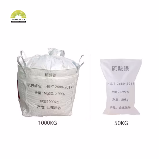 Hot Selling High Quality Food Grade Magnesium Sulphate Hepta for Food Additives